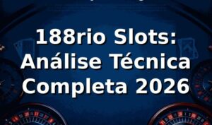 188rio Slots: Análise Técnica Completa 2026 🎰